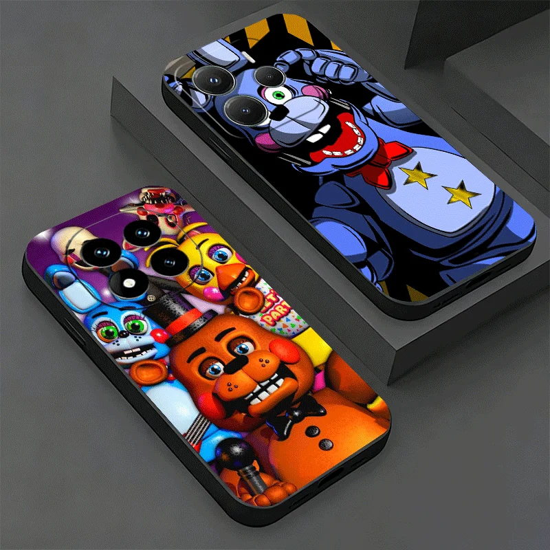 Фото Мягкий чехол для телефона Xiaomi Redmi Note 15 14 13 12 Pro Plus Five N-Nights At F-Freddys 12S 11S 4G 11T 5G 10S 11E, черный чехол-накладка №1