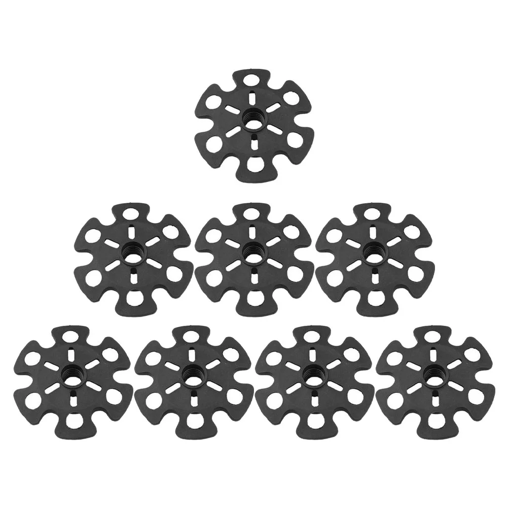 

8 Pcs Snow Toto Mud Ski Basket Hiking Accessories Pole Tip Protector Trekking Poles Climbing Tips Rubber Guards Snowflake Disk