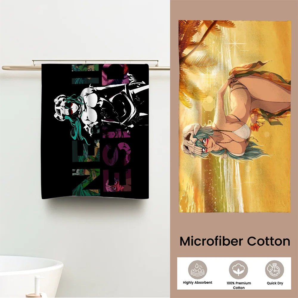 Полотенце в стиле аниме Nelliel B-Bleach хлопковое полотенце премиум-класса из