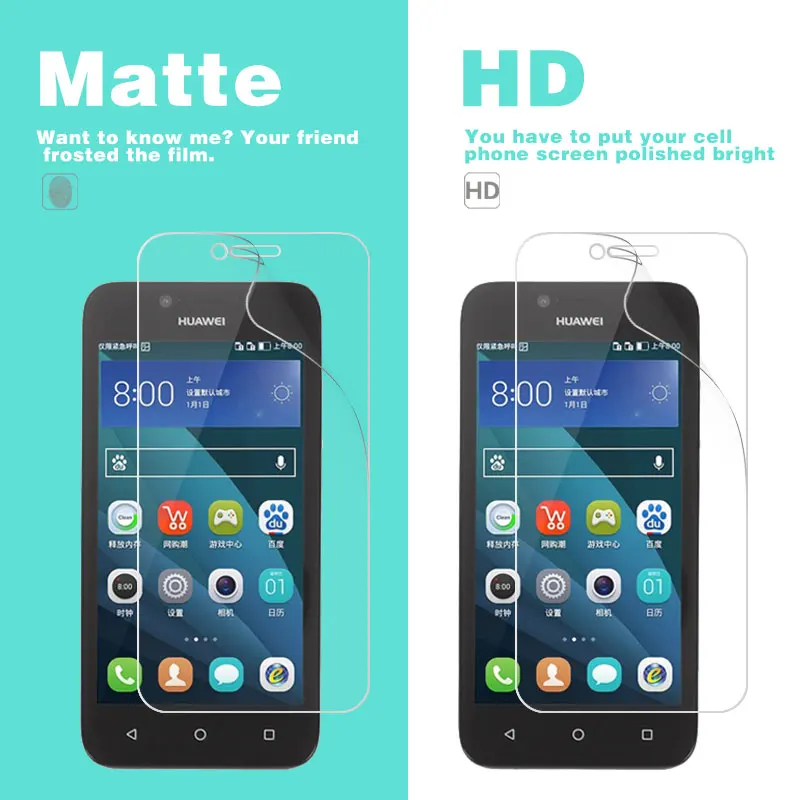 Глянцевая прозрачная пленка HD для Huawei Y5 2017 Lite Y560 Y500 Y511 Y518 Y520 Y523 Y530 Y535 Y536 Y538 Y540