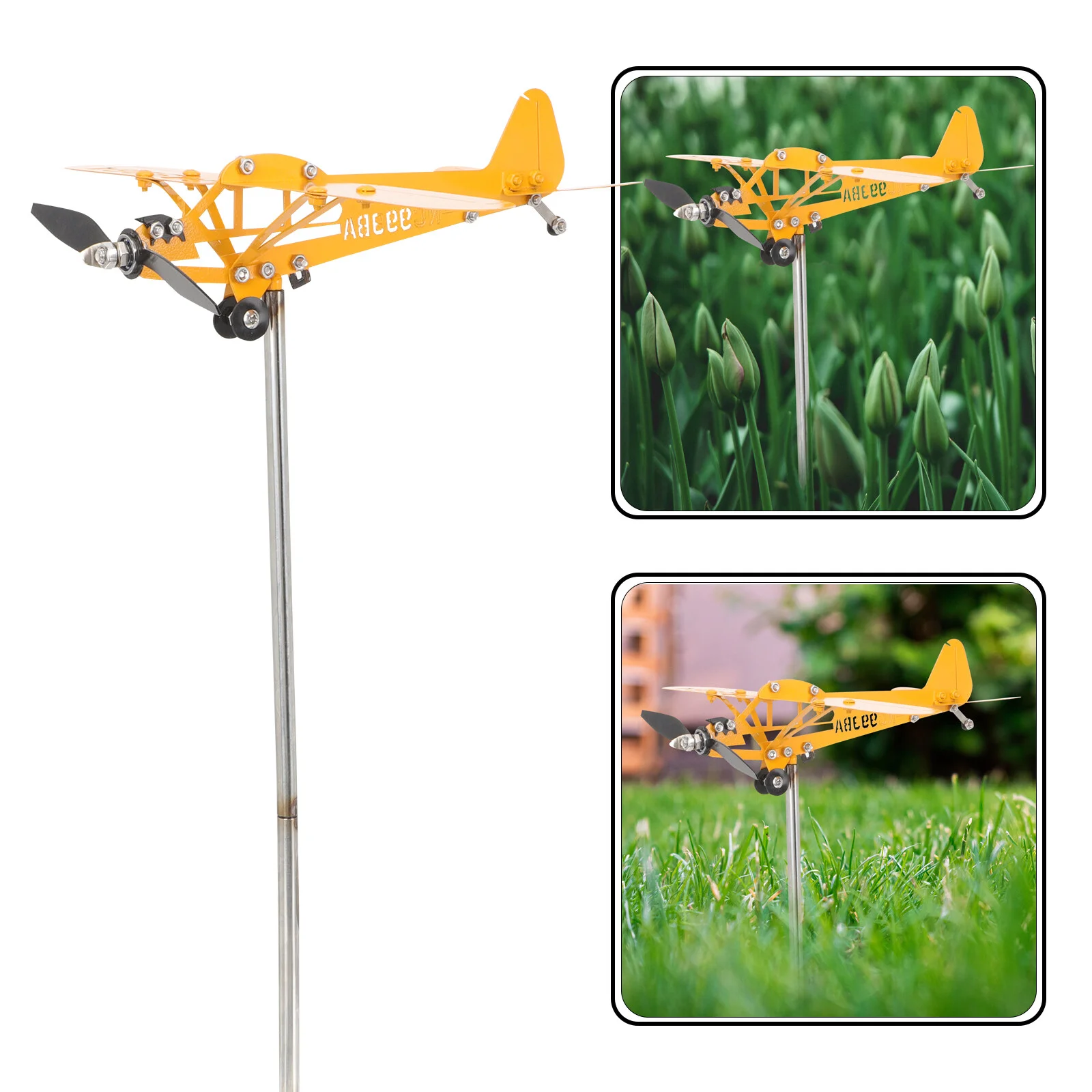 

Deodorant Model Planes Airplane Windmills The Yard Garden Flight Vane Decoration Crafts Iron Turbine Sculpture