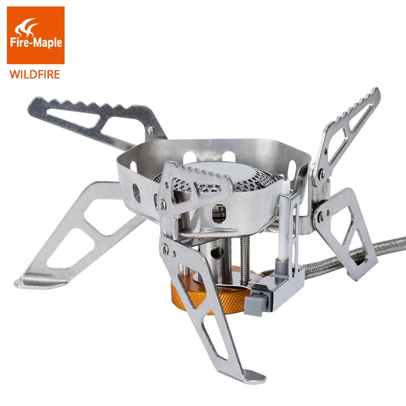 

Fire Maple Windproof Gas Burners Stove Wildfire Outdoor Hiking Camping Backpack Equipment with Ignition Device 2600W FMS-WF