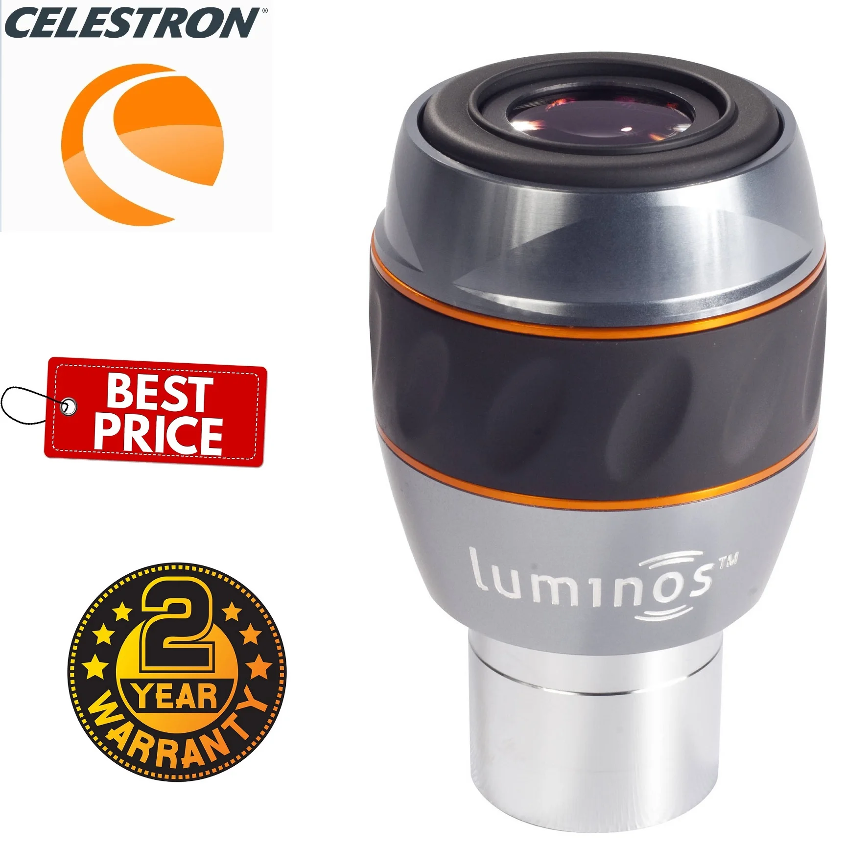 Celestron Wide 82&deg; 10mm 15mm Luminos Series 1.25" Eyepiece 