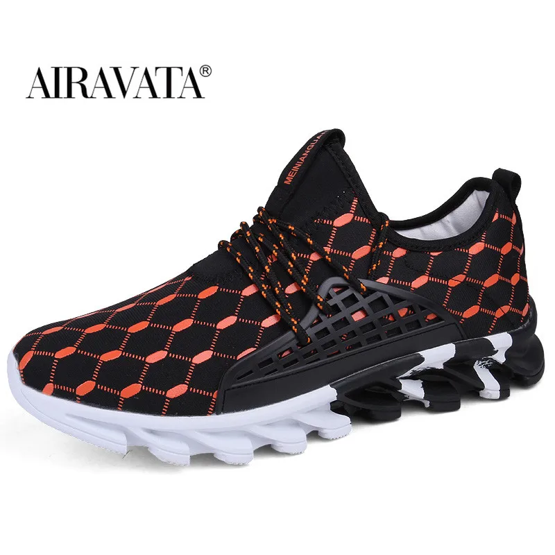 Men Sneakers Fashion Walking Shoes Rhomboid Comforty Leisure Jogging Shoes Breathable Footwear Size 39-47