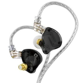 KZ ZS10 PRO X 메탈 유선 헤드폰 하이브리드 기술, 1DD + 4BA 이어폰, 음악, HIFI 베이스 인 이어 모니터, 헤드셋 (마이크 포함)