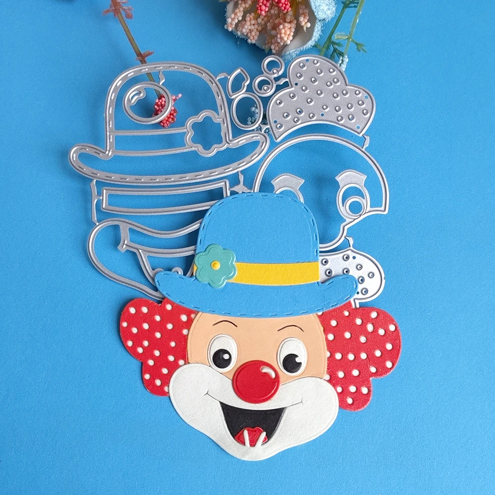 

beautiful cartoon clown cutting dies for English letters, scrapbooks, reliefs, craft stamps, photo album puzzl