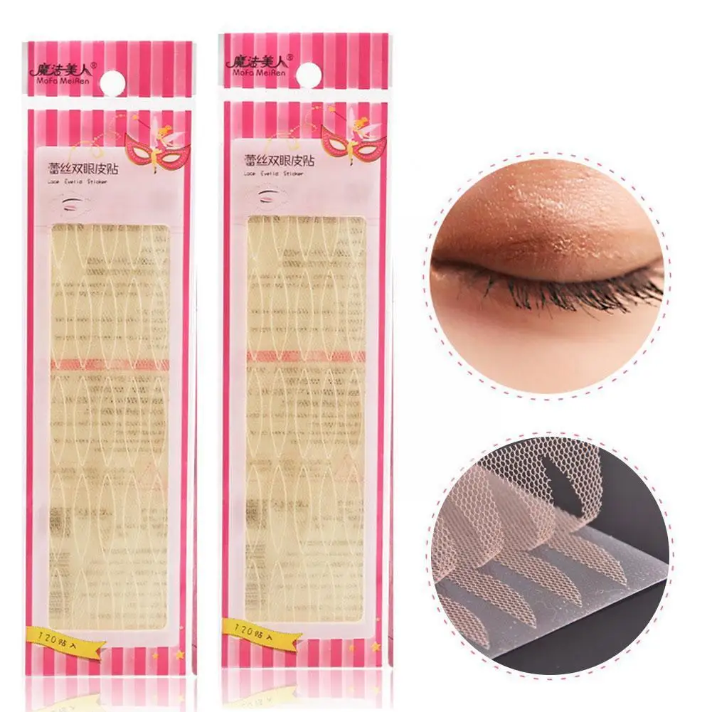 

Transparent Beige Lace Double Eyelid Sticker Invisible Self-adhesive Sticker Tape Eyelid Double Eyelid Sticker K1q1