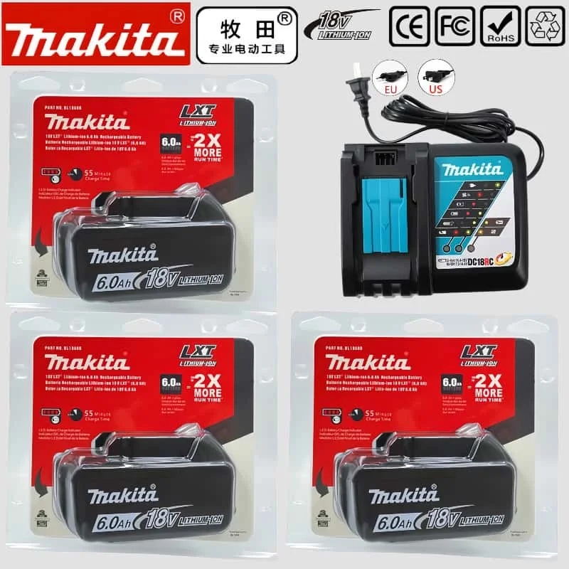 Аккумулятор для ударного драйвера Makita18V 6 0 Ач DTD173