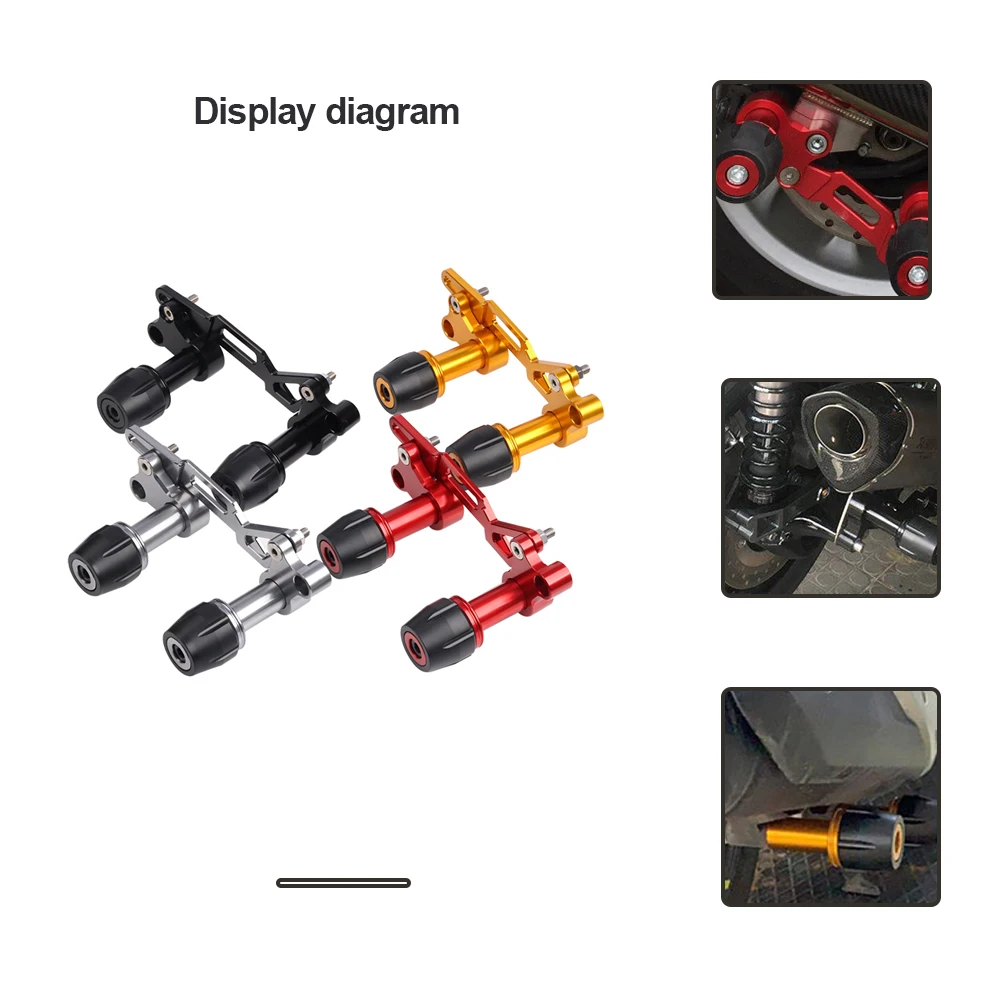 

For Honda Forza300 PCX125 Yamaha NVX Nmax 155 X-MAX Xmax 300 XMAX 250 Aerox Motorcycle Muffler Falling Protector Exhaust Slider