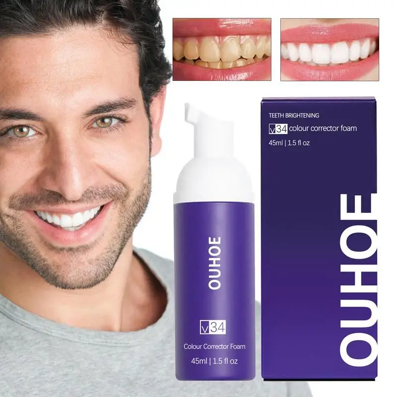 

Отбеливающая зубная паста, ультратонкий мусс для отбеливания зубов, 45 мл, пена для глубокой очистки десен, удаление пятен, уход за полостью рта