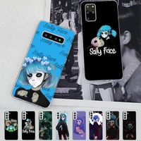 fhnblj sally face phone case for samsung s21 a10 for redmi note 7 9 for huawei p30pro honor 8x 10i cover