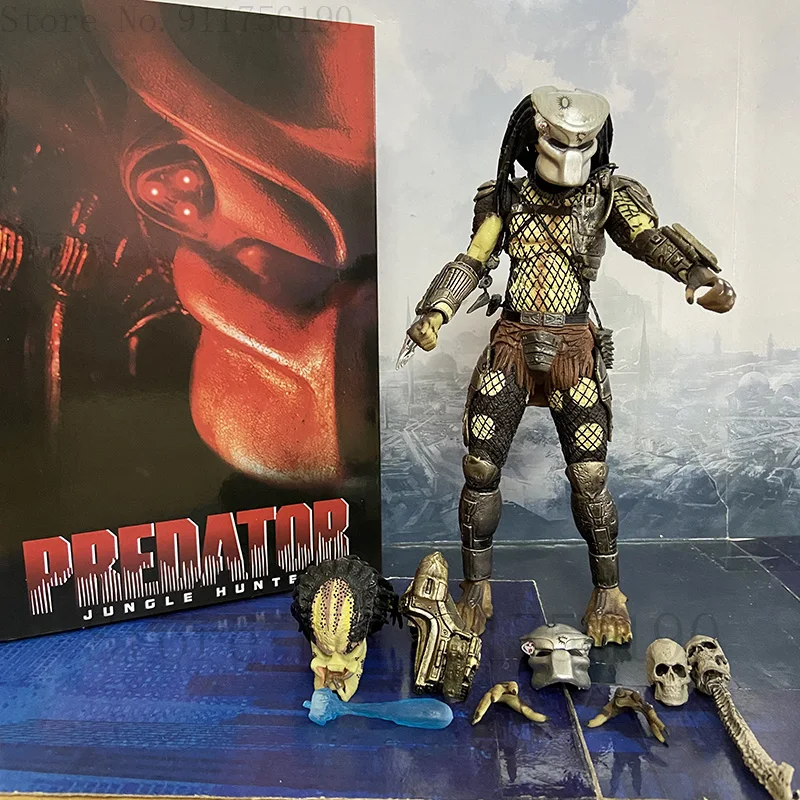 Экшн-фигурка NECA Predator Jungle Hunter VS Alien Egg из ПВХ лабораторная серия Ultimate Классическая