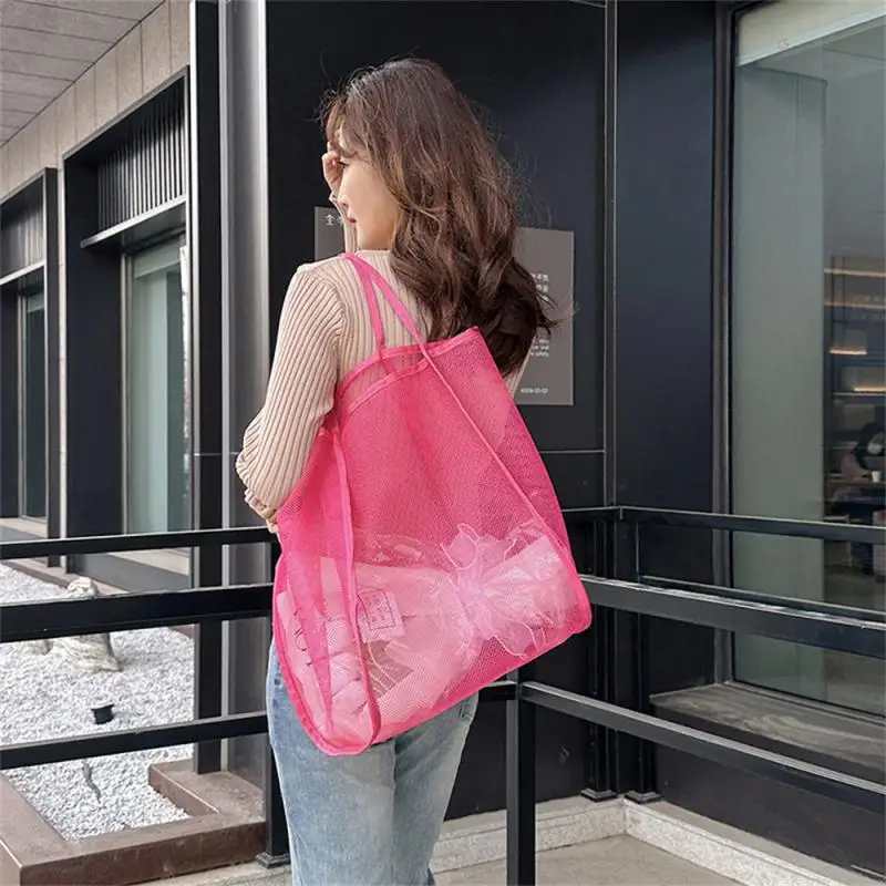 

Portable Toys Wear Resistance Girls Durable Mesh Bag Storage Comfortable Makeup Bag Fashion Storage Bag Simple Home Furnishing