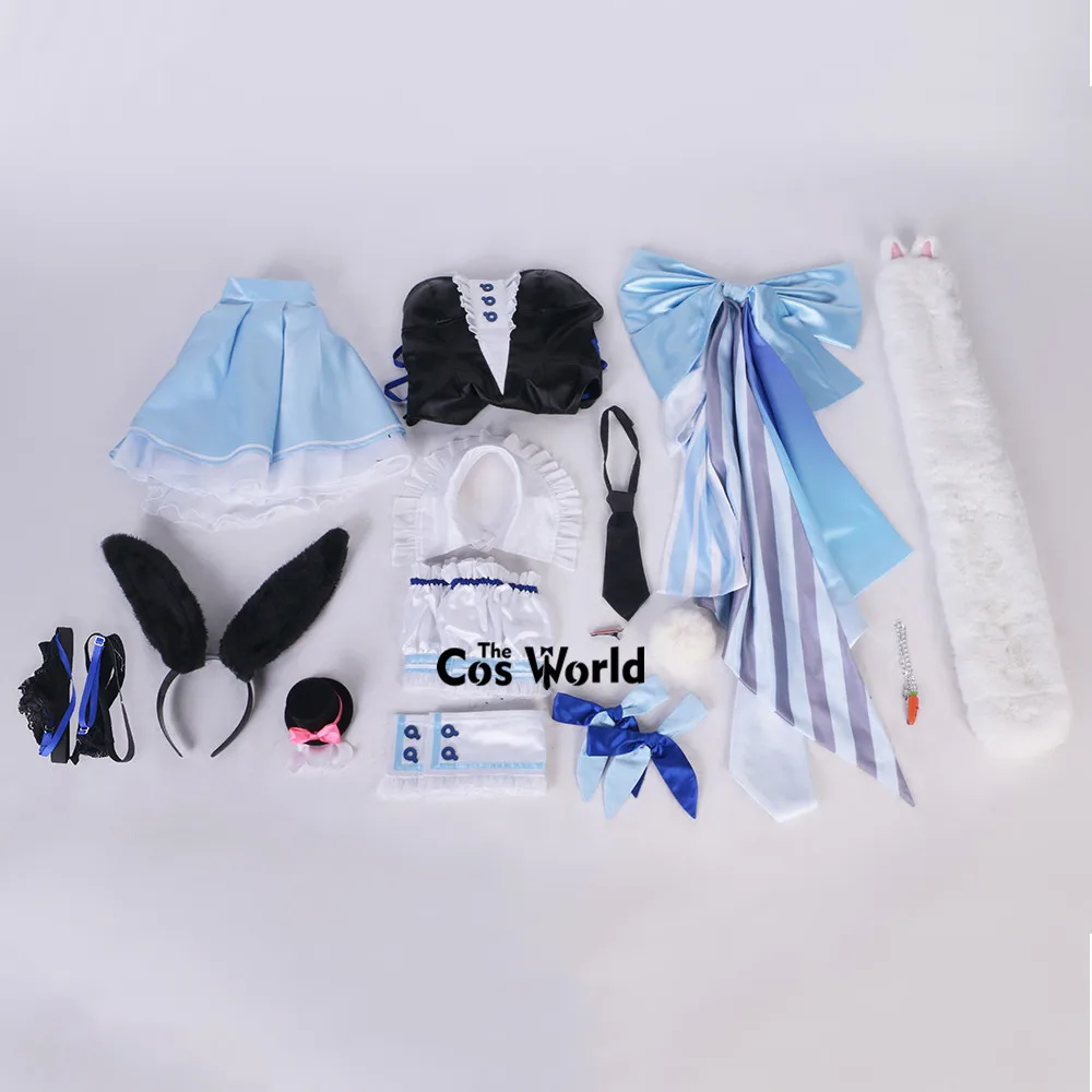 Виртуальный YouTuber Vtuber Hololive Usada Pekora униформа для девочек наряды костюмы косплея в