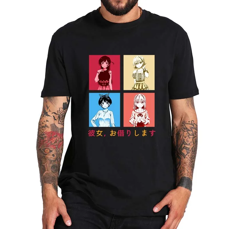 

Kanojo Okarishimasu Rental Girlfriend T Shirt Mizuhara Rent-A-Girlfriend Japanese Anime Fans Classic T-Shirt 100% Cotton