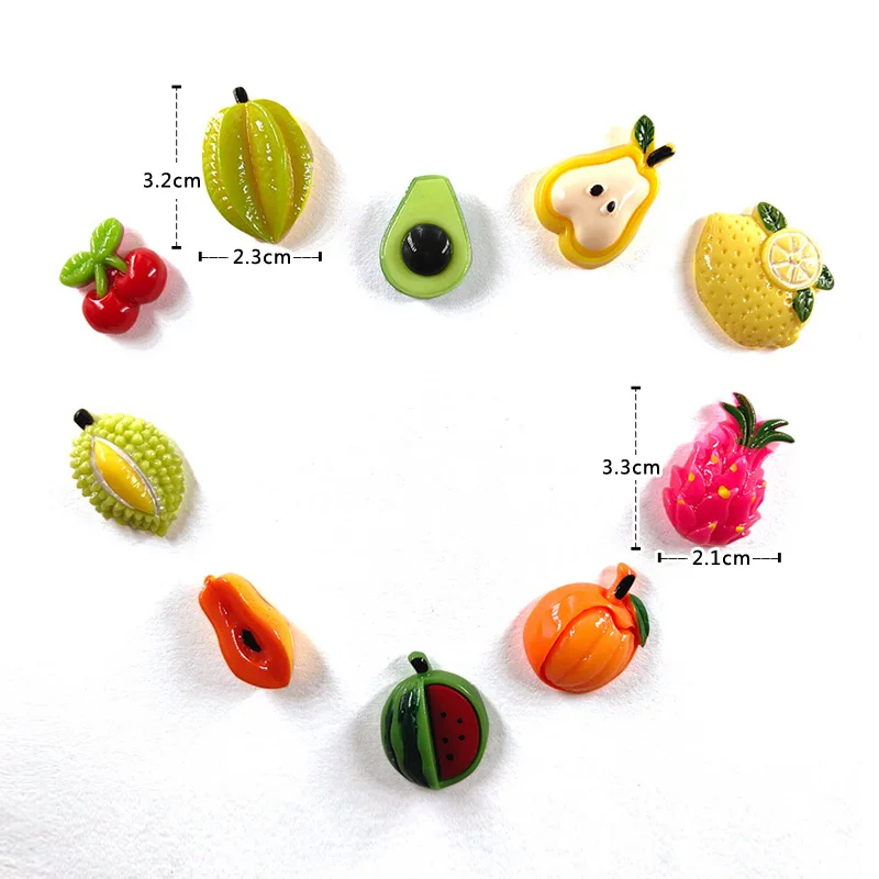 

Магниты для холодильника фрукты набор из 10 штук