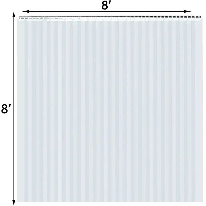 

Полосная занавеска из ПВХ 96 дюймов (8 футов) ширина x 96 дюймов (8 футов) высота, виниловая фотополоса толщиной 2 мм, фотозанавеска 5 см