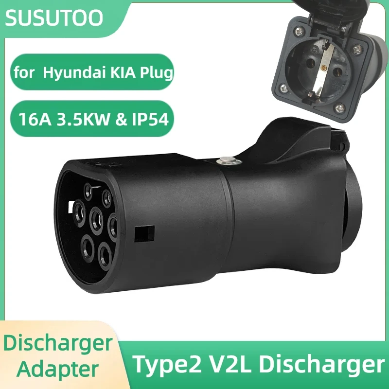 

Для Hyundai KIA BYD MG Genesis Voyah Jaecoo7 Ebro Omoda 9, разряд для Type2, автомобильный разряд с розеткой 16 А, адаптер для электромобилей