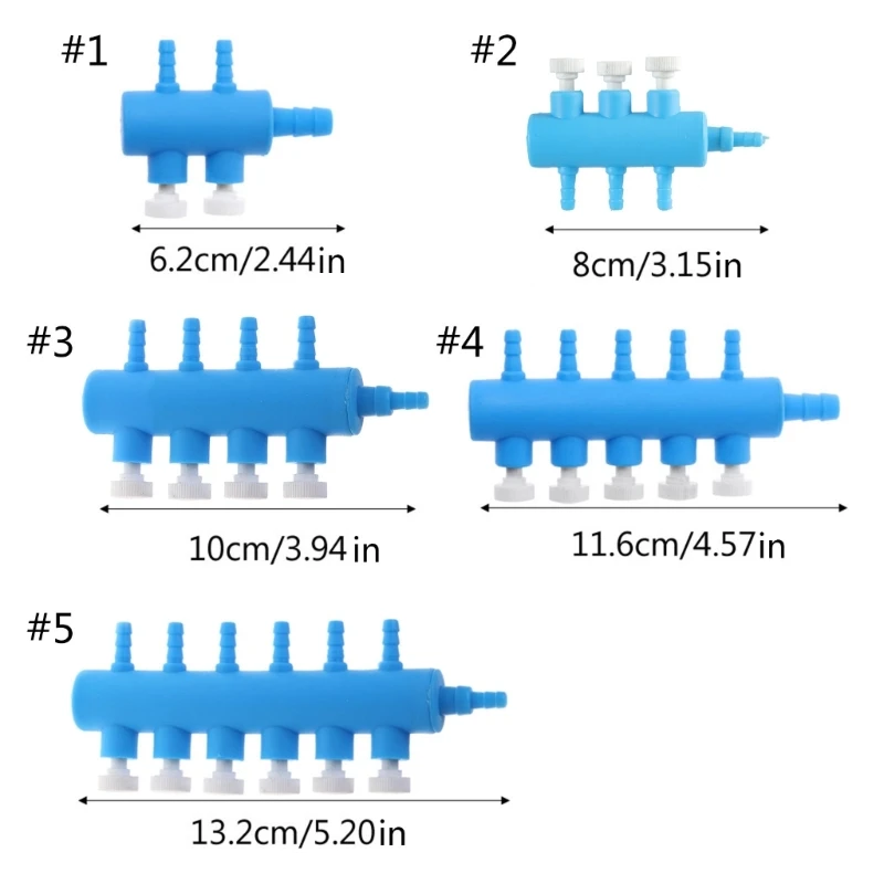 Управление аквариумом для клапана 2/3/4/5/6-ходовой воздушный клапан пластиковый