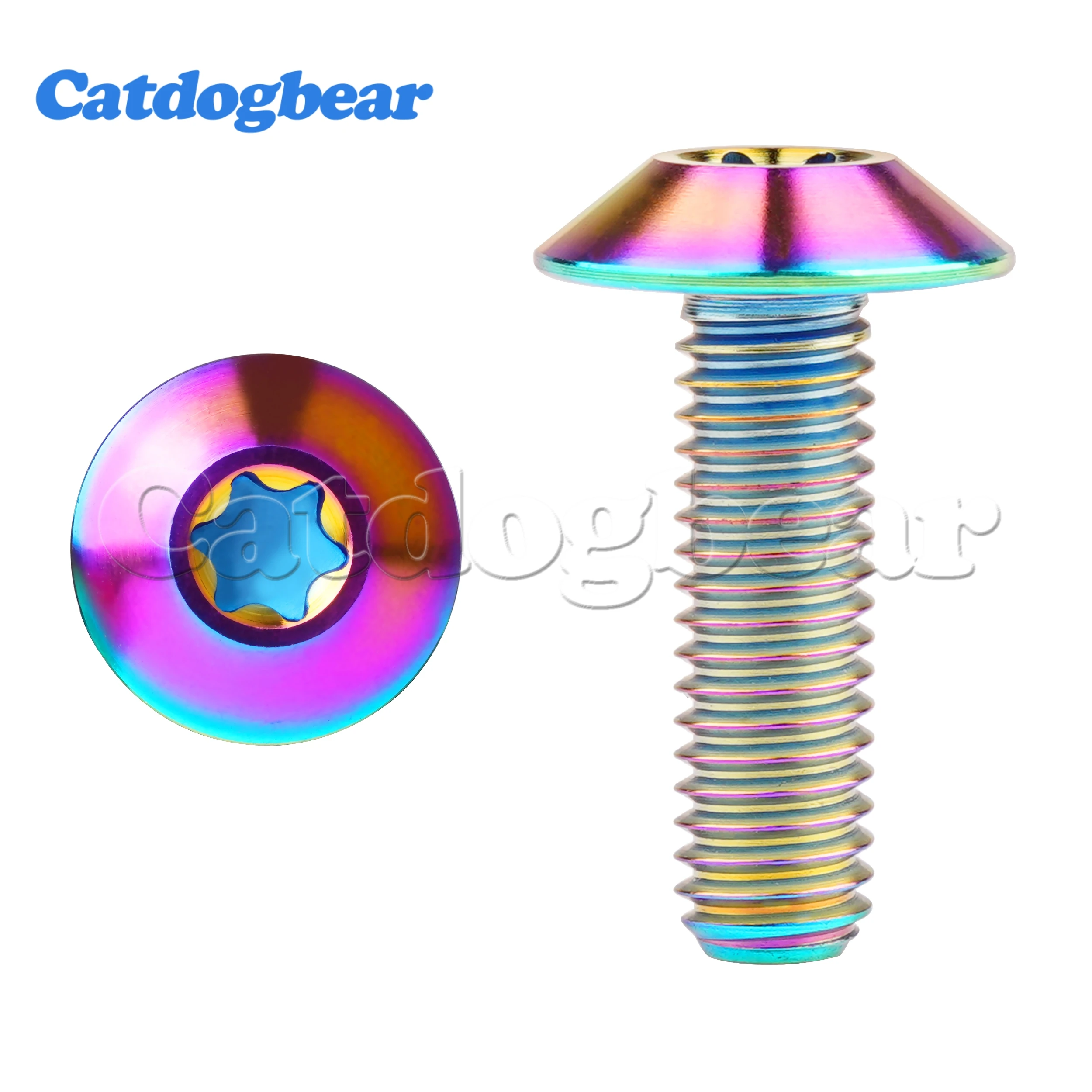 

CATDOGBEAR Титановые болты для велосипеда M5/M6x12/15/20/25 мм Torx