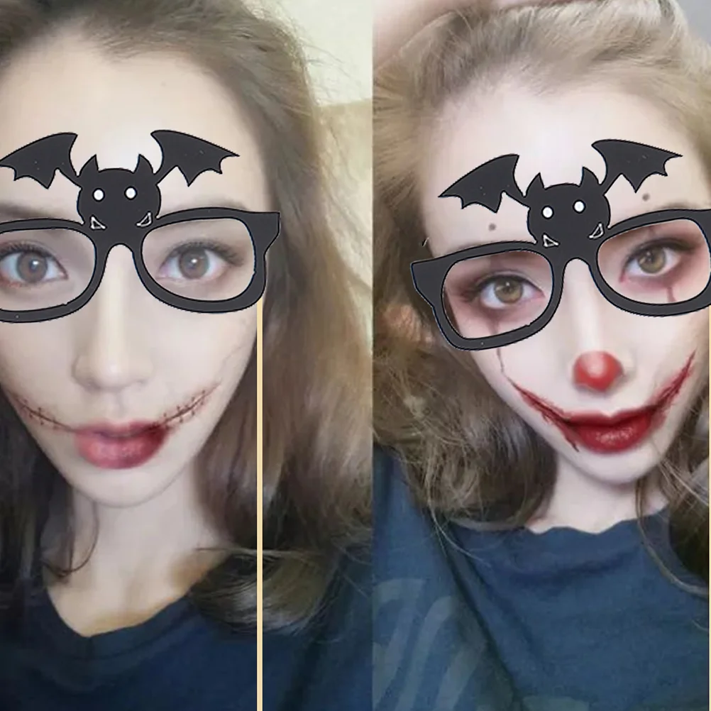 

26 Photo Booth Props Trick or Treat Photo Frame Selfie Photo Booth Picture Frame Wizard Glasses Mouth Dress- Accessories DIY