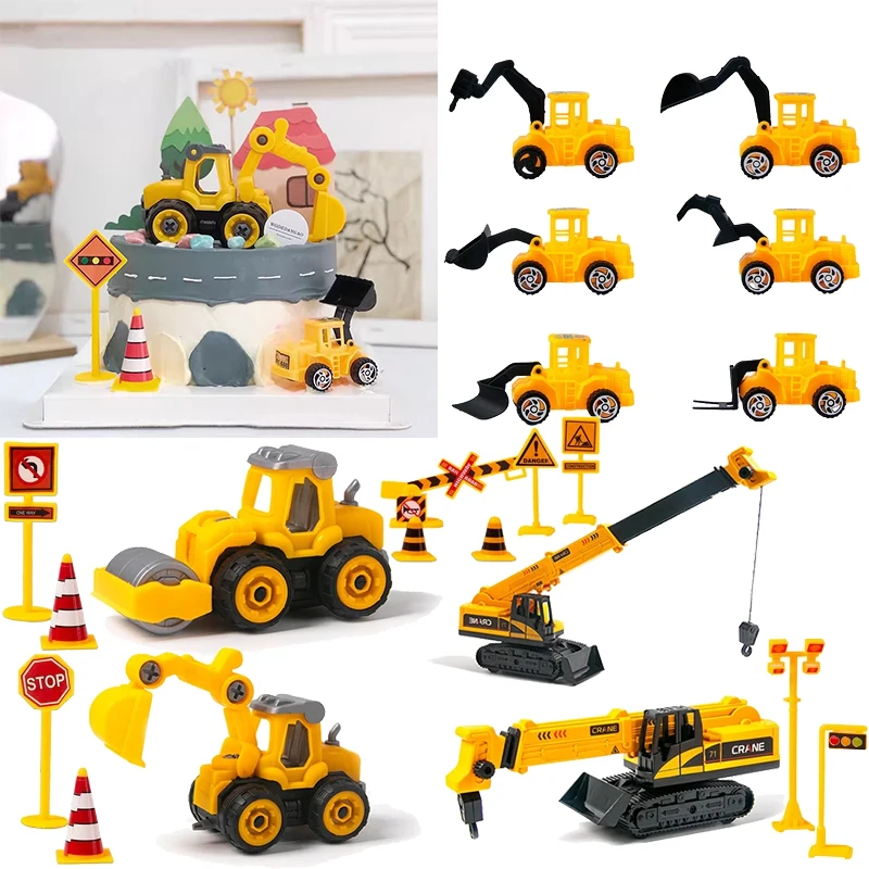  Топпер Для Торта На Тему Дня Рождения Мальчиков — Мультяшный Дизайн Автомобиля