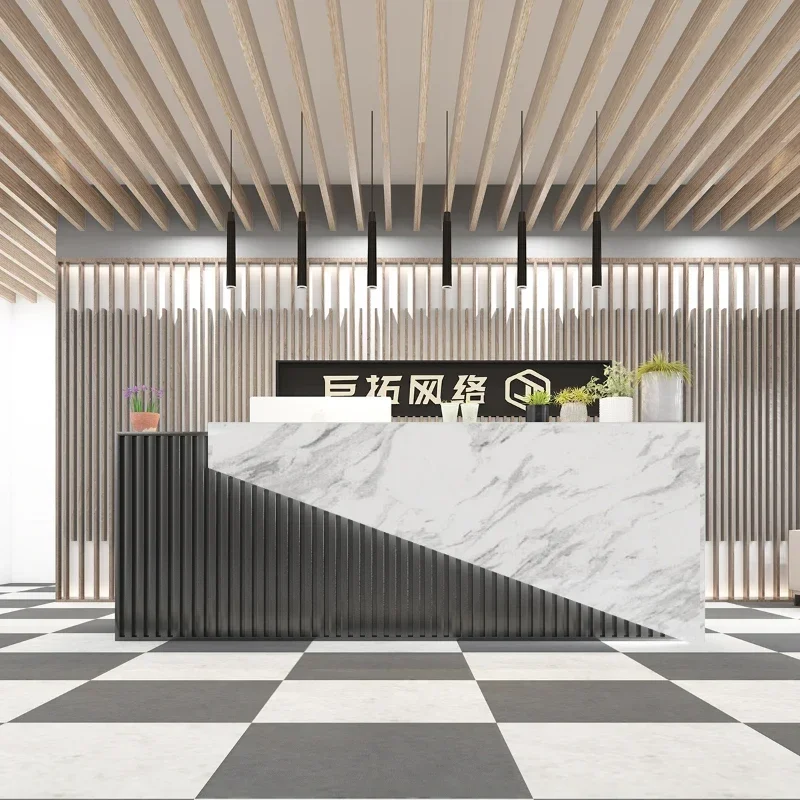 Стойка регистрации роскошные входные столы передняя стойка розничная витрина