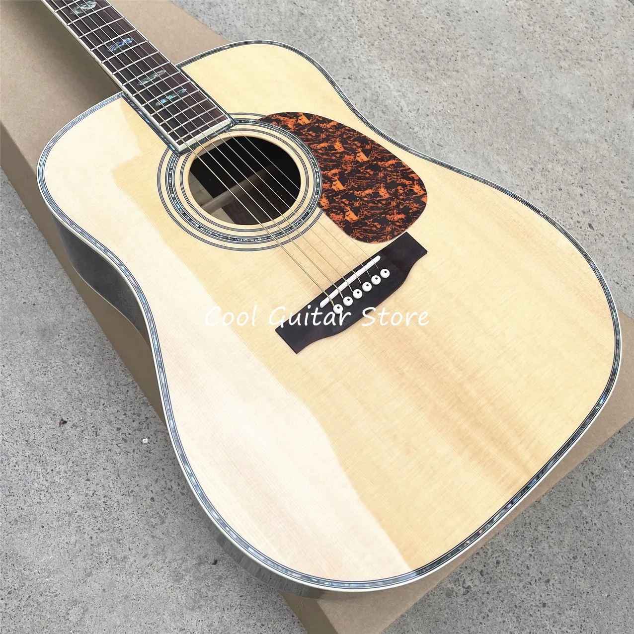 41-дюймовый D-образный ствол серии D45 секция из цельного дерева акустическая