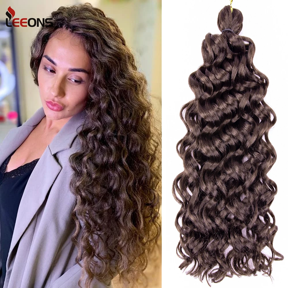 

18 Inch Hawaii Curl Crochet Hair Ocean Wave Crochet Twist Afro Kinky Curly Braids Hair Extension For Women African Crochet Hair