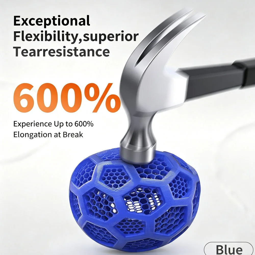 Фото Филамент LANDU Hyper 95A TPU, мягкий гибкий филамент для 3D-печати, материал TPU 95A, 1 кг (2,2 фунта), 1,75 мм №4