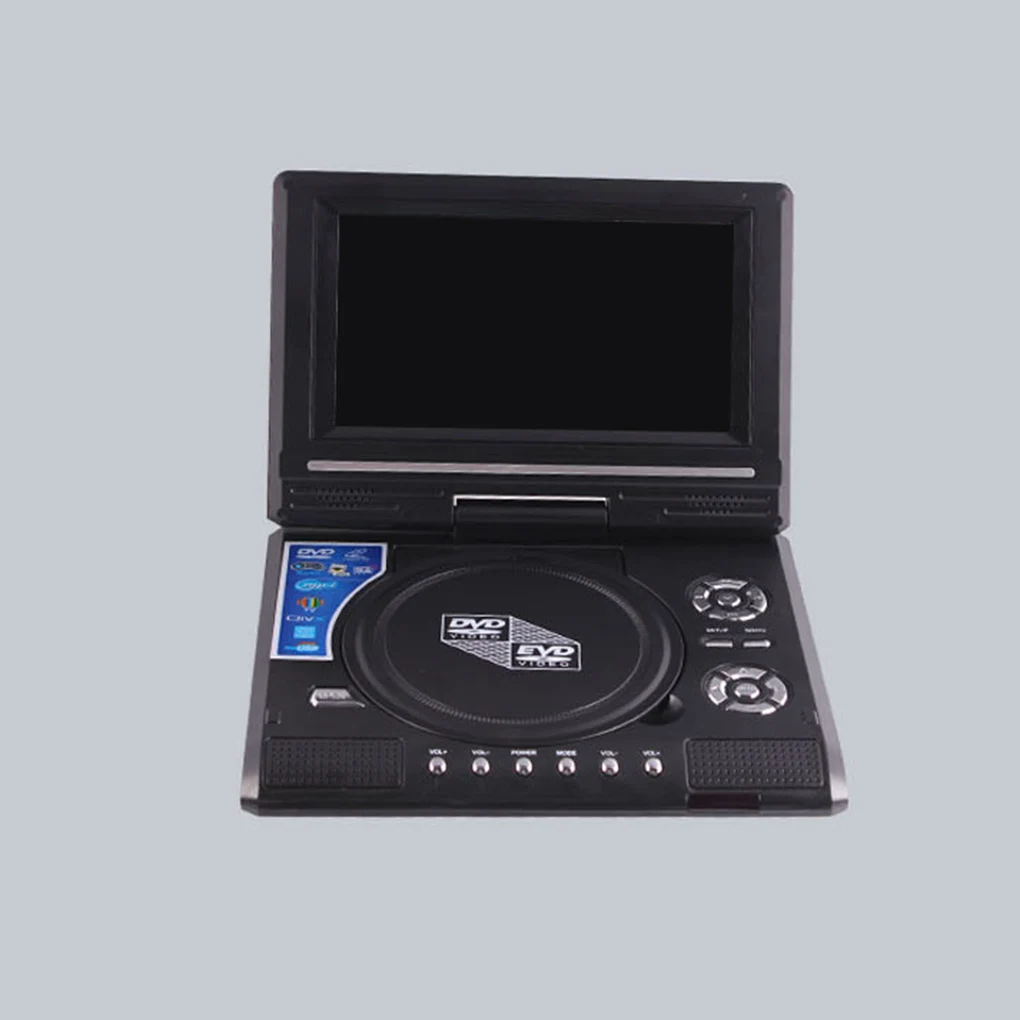 

DVD Player 7 8 inch Desk HD Digital TV CD Disc Players 270 Degree Rotation Screen with Remote Control Home Radio Playing AU Plug