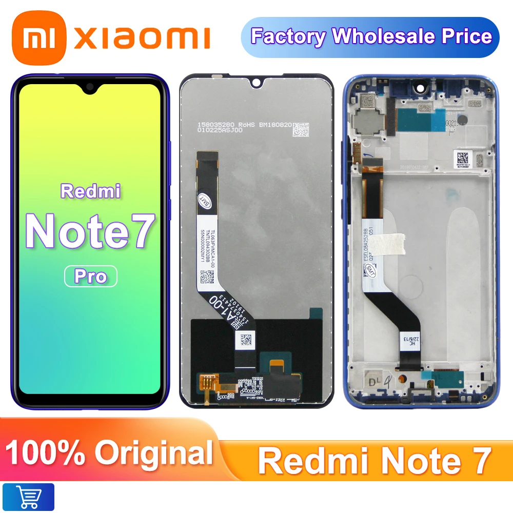 

ЖК-дисплей 6,3 дюйма для Xiaomi Redmi Note 7, сменный ЖК-экран для Redmi Note7 M1901F7G, ЖК-дисплей с сенсорным экраном и дигитайзером в сборе