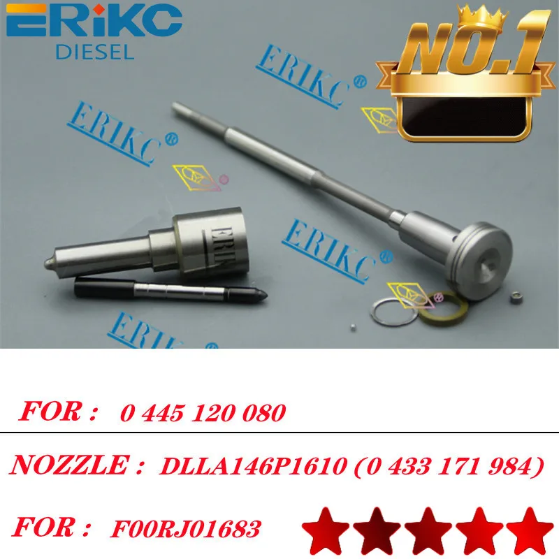 ЭРИКК 0445120080 Форсунка топливной форсунки DLLA146P1610 0433171984 Ремкомплект клапана F00RJ01683