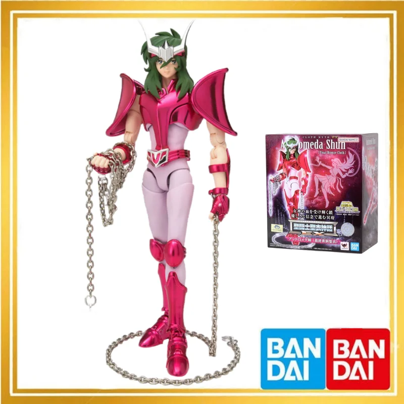 

Bandai Original Saint Cloth Myth Ex Andromeda Shun Final Bronze Cloth Anime Action Figures 17CM Model Toys Gifts For Children