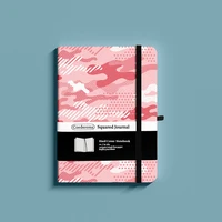 pink camouflage bullet dotted journal elastic band b6 160gsm thick paper hard cover notebook