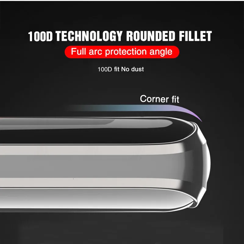 Полностью изогнутая закаленная защитная пленка для экрана Galaxy S8 S9 Plus Note 9 8