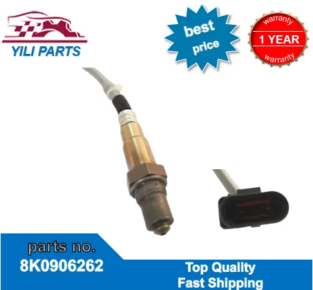 

8K0906262, задний Лямбда-зонд O2, кислородный датчик для AUDI A4 Avant A5 Sportback 1,8 TFSI Q5 2,0 TFSI quattro 2007-2017 0258010282