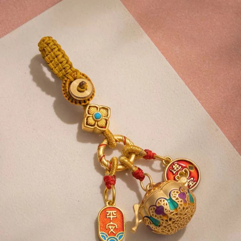 Маленькая подвеска в виде тыквы с полым пакетом автомобильный брелок для ключей