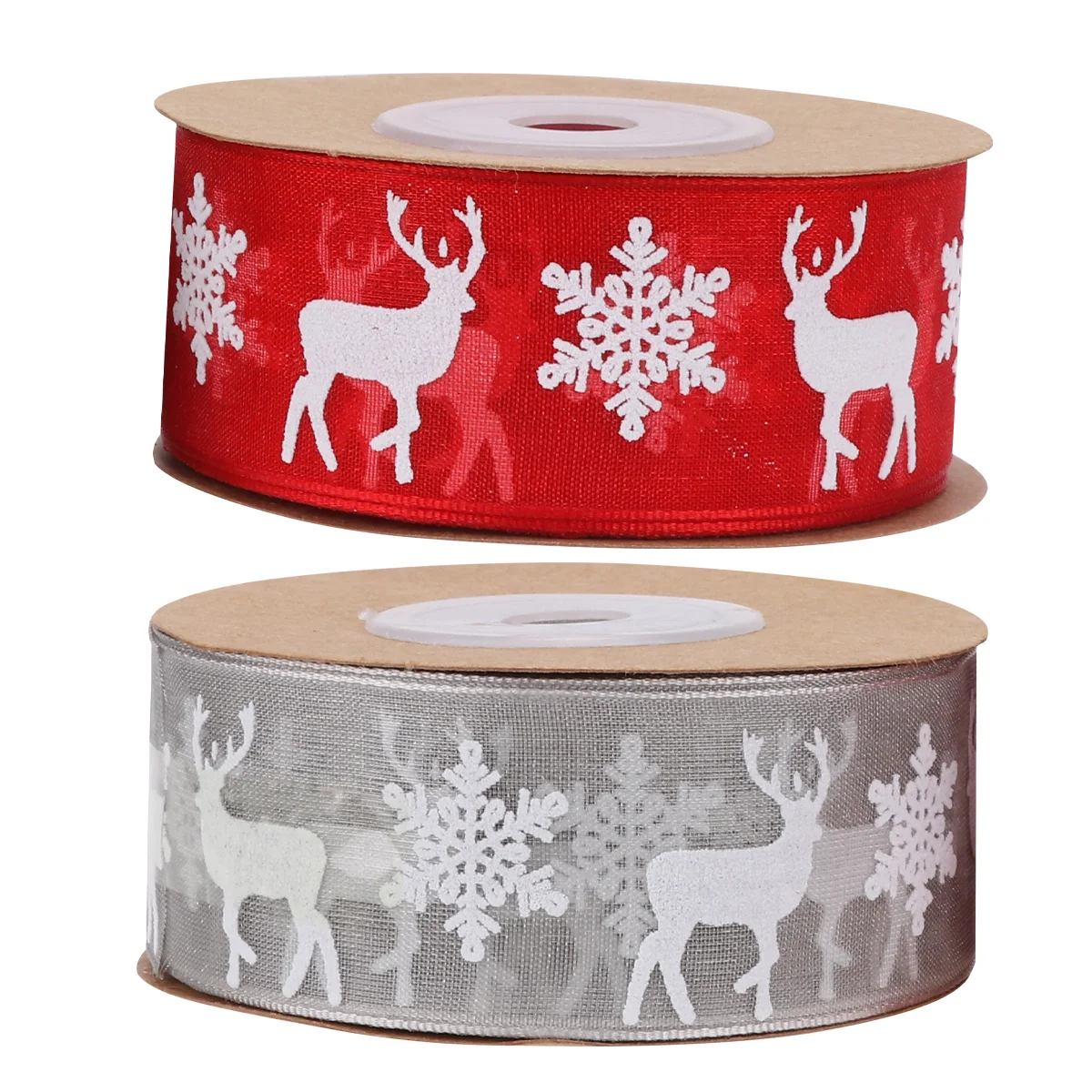 

Ribbon Christmas Tree Xmas Holiday Garland Trees Organza Santa Hair Wrap Gift Merry Grosgrain Wired Cotton Banquet Craft Bowknot