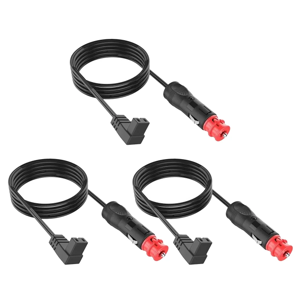 

3pcs Car Fridge Adapter Cord Portable Power Cable Car Refrigerator Power Cable