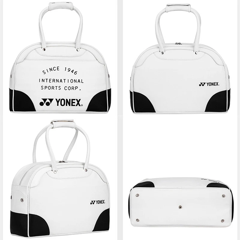 Original YONEX New 2023 Korean Portable Badminton Bag Light Racquet Handbag Sport PU Leather Racket Bag Men Women 229BA001U