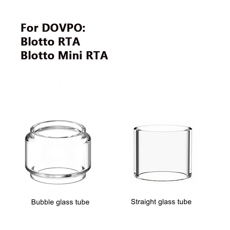 

Bubble Straight Glass Tube for DOVPO Blotto RTA Blotto Mini RTA Glass Tank Replacement Mini Glass Tank 5PCS
