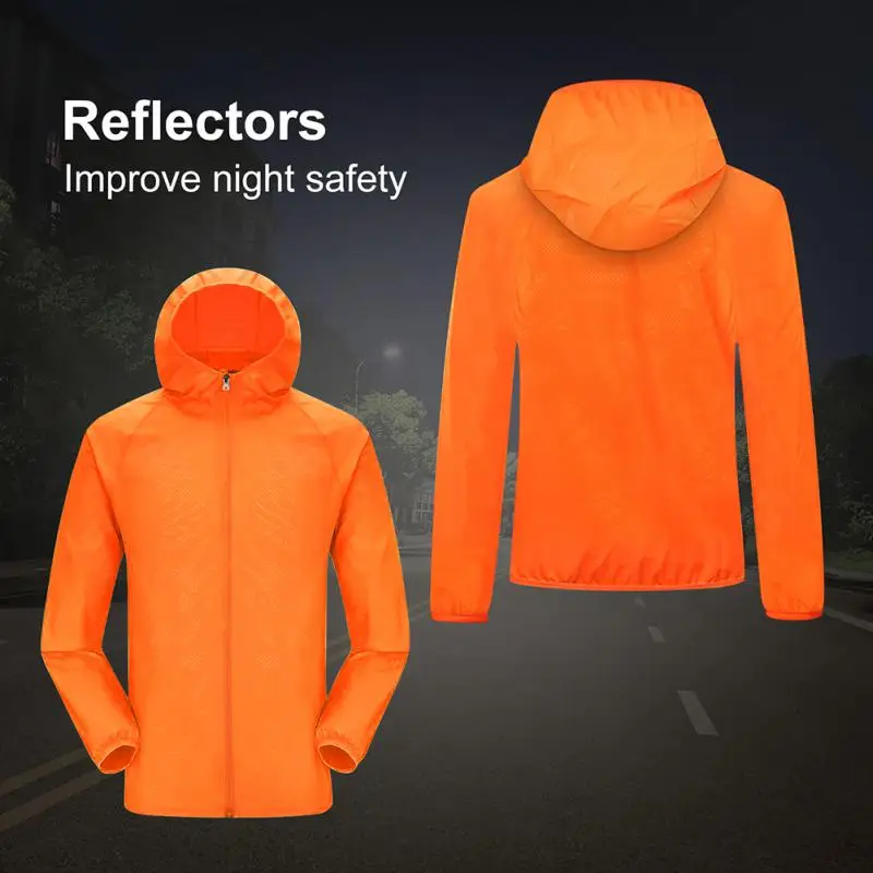 

Outdoor Rain Men Women Reflective Sun Protection Clothing Fishing Hunting Cycling Clothes Quick Dry Skin Windbreaker Coat