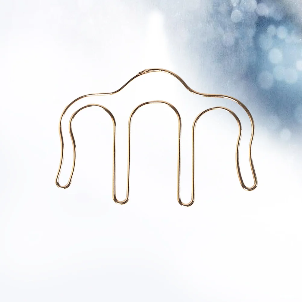

Стильная металлическая зажим в форме буквы м, обычная музыкальная зажим, металлическая Закладка с отверстиями (золотистая)