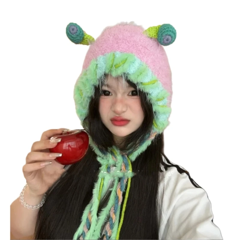 Стильная вязаная шапка для косплея с изображением динозавра уличная одежда