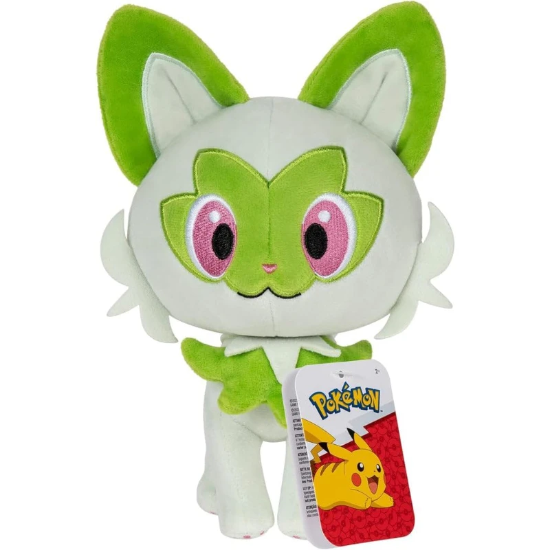 Фото Pokemon Peluches Sprigatito аниме мягкие игрушки киноигры Fnaf мягкие игрушки и хобби плюшевый кот для детей подарок на день рождения №1