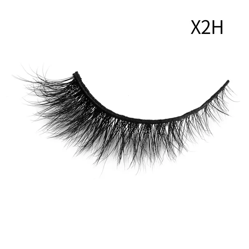 Handmade Mink Eyelashes Soft Curl Winged End Eye Elongated False Lashes Thick Cross Natural Fake Lash New Makeup Tools Wholesale