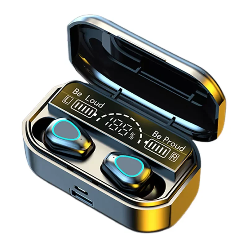 

Briame TWS Wireless Bluetooth 5.2 Headphones Stereo Sports Waterproof Earhook Earphones With Microphone Charging Box