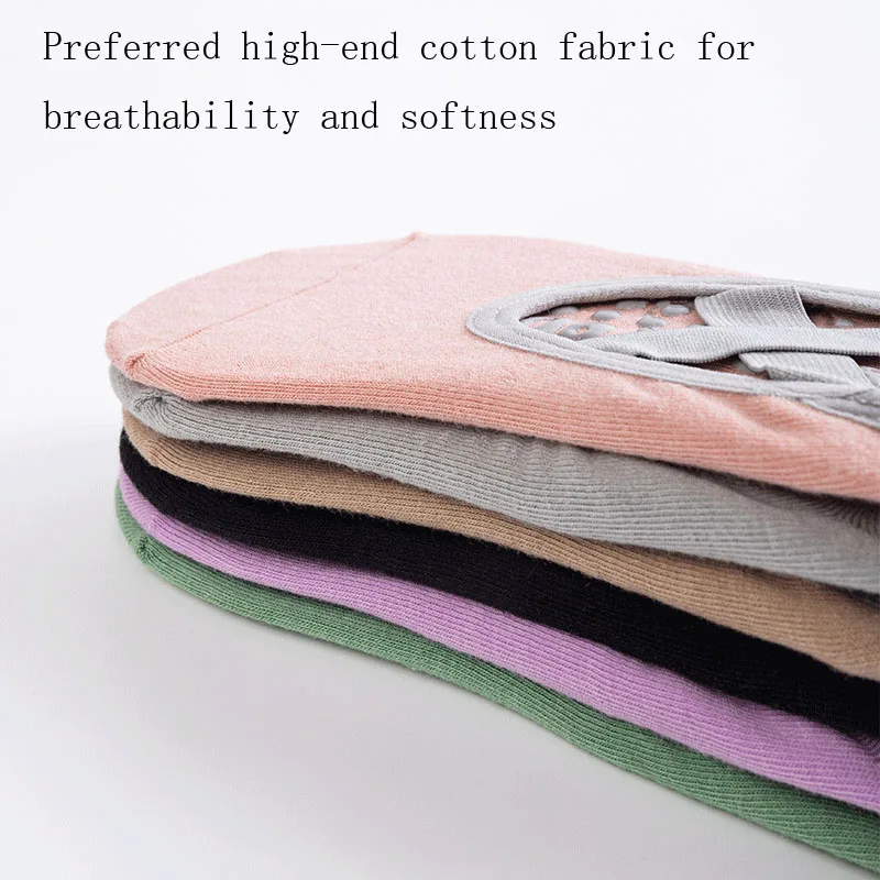 2/5/10pairs Women Pilates Sock Breathable Cross Back Anti-Slip Quick-Dry Yoga Sock Ballet Dance Cotton Socks Sport Accessories