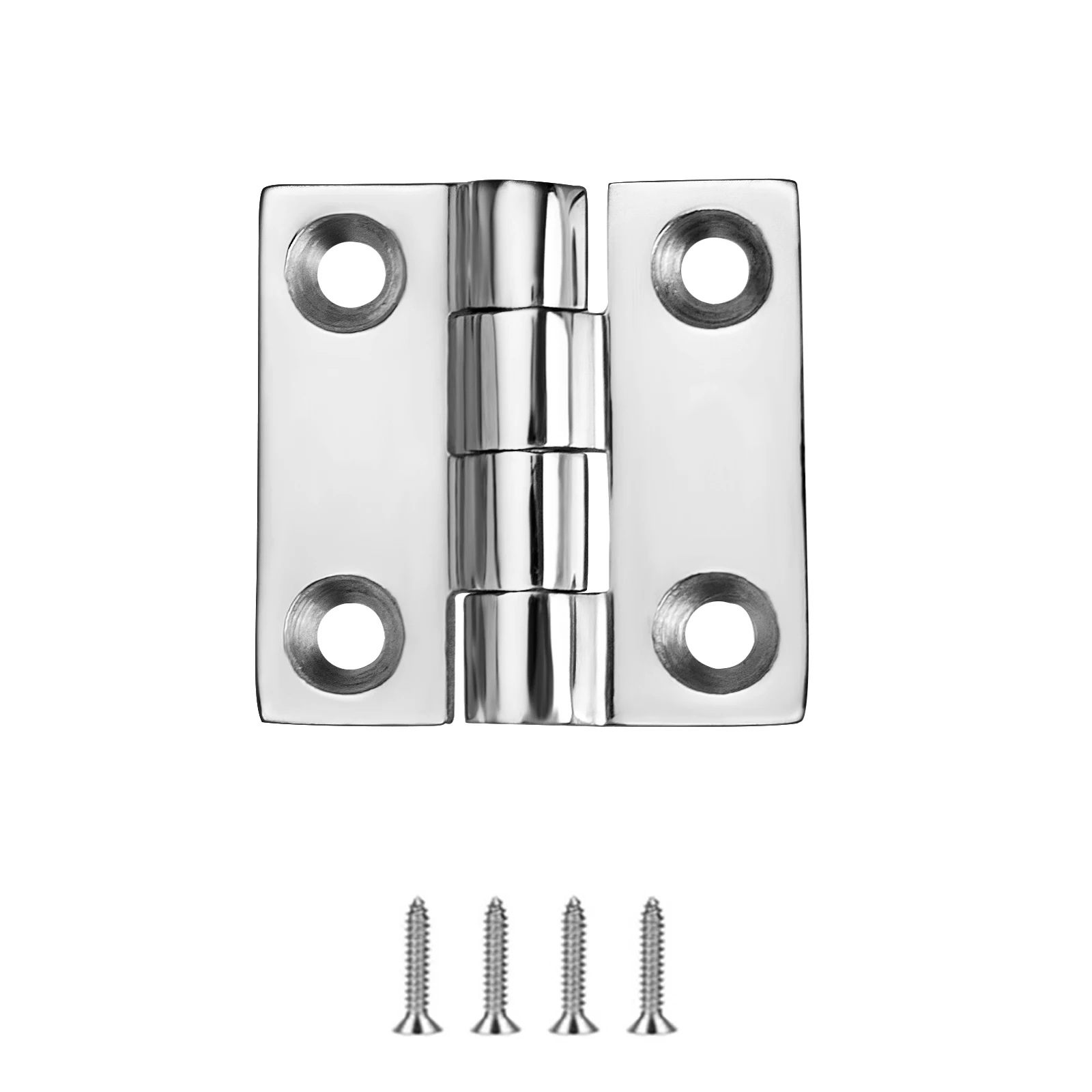 Stainless Steel Boat Hinges,Marine Grade Hinges,  2x2 Inches ( 50X50MM), Heavy Duty 316 Sswith Screws (1 Pcs)